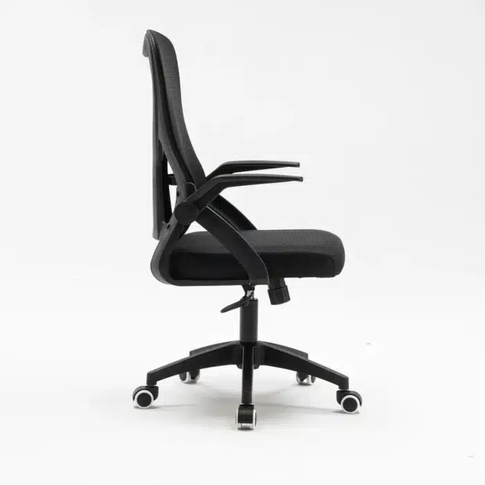 Scaun de Birou Reglabil WF-003, Negru, Ergonomic, cu Spătar Mesh și Brațe - imagine 9
