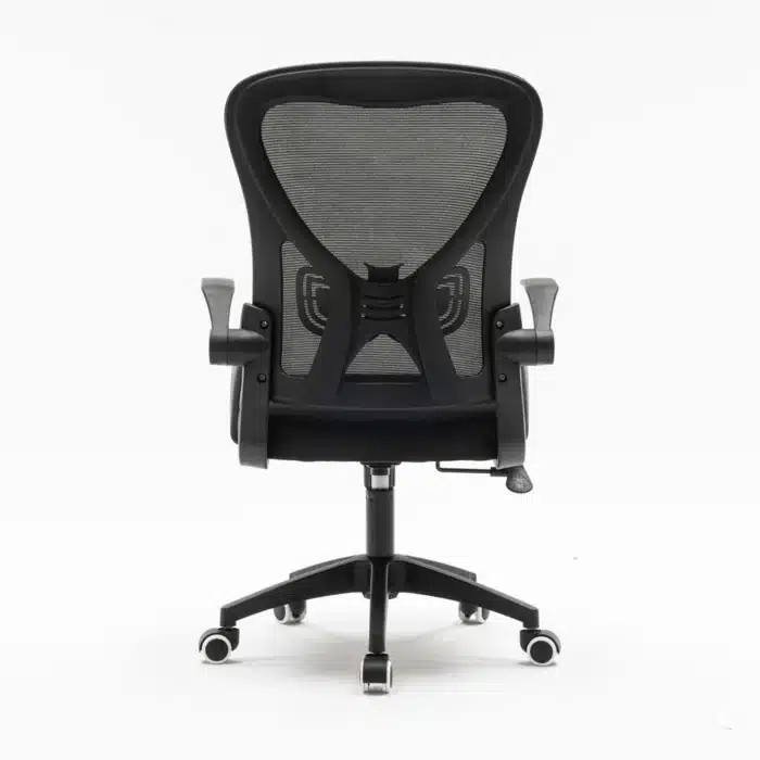 Scaun de Birou Reglabil WF-003, Negru, Ergonomic, cu Spătar Mesh și Brațe - imagine 7