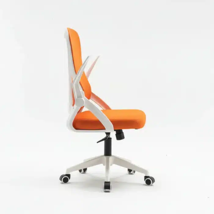 Scaun de Birou Reglabil WF-003, Portocaliu, Ergonomic, cu Spătar Mesh și Brațe - imagine 5