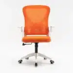 Scaun de Birou Reglabil WF-003, Portocaliu, Ergonomic, cu Spătar Mesh și Brațe - imagine 4