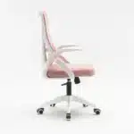 Scaun de Birou Reglabil WF-003, Roz, Ergonomic, cu Spătar Mesh și Brațe - imagine 7