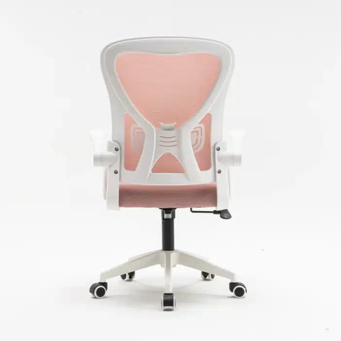Scaun de Birou Reglabil WF-003, Roz, Ergonomic, cu Spătar Mesh și Brațe - imagine 6