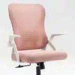 Scaun de Birou Reglabil WF-003, Roz, Ergonomic, cu Spătar Mesh și Brațe - imagine 13