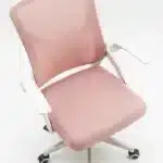 Scaun de Birou Reglabil WF-003, Roz, Ergonomic, cu Spătar Mesh și Brațe - imagine 11