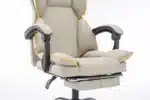 Scaun de Birou Reglabil WF-807, Gri, Piele Ecologică, Design Directorial - imagine 5