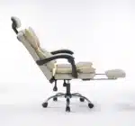 Scaun de Birou Reglabil WF-807, Gri, Piele Ecologică, Design Directorial - imagine 4