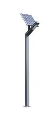Stâlp LED pentru Iluminat Stradal cu Panou Solar, 30W, 3 Metri, LED Philips, Lumină Rece 6500K, Acumulator LiFePO4, IP65, Gri - imagine 5