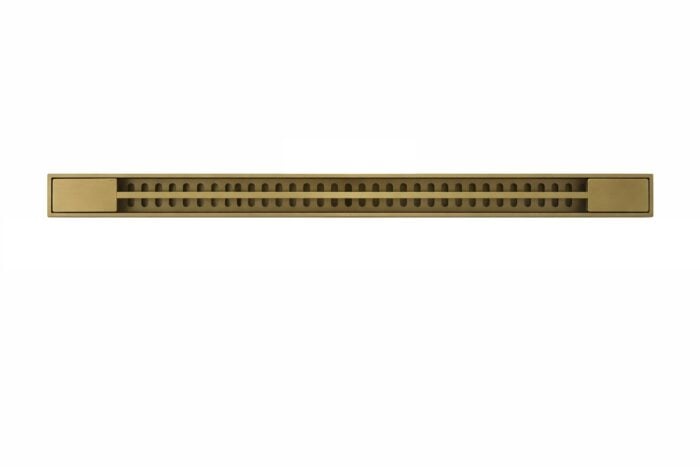 Rigolă de Duș din Inox 600x32 mm, Auriu Periat, Reversibilă 2 în 1, cu Sifon Detașabil - imagine 5