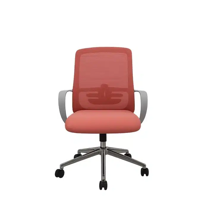 Scaun de Birou Reglabil Ergonomic, Design Modern, Roz - imagine 5