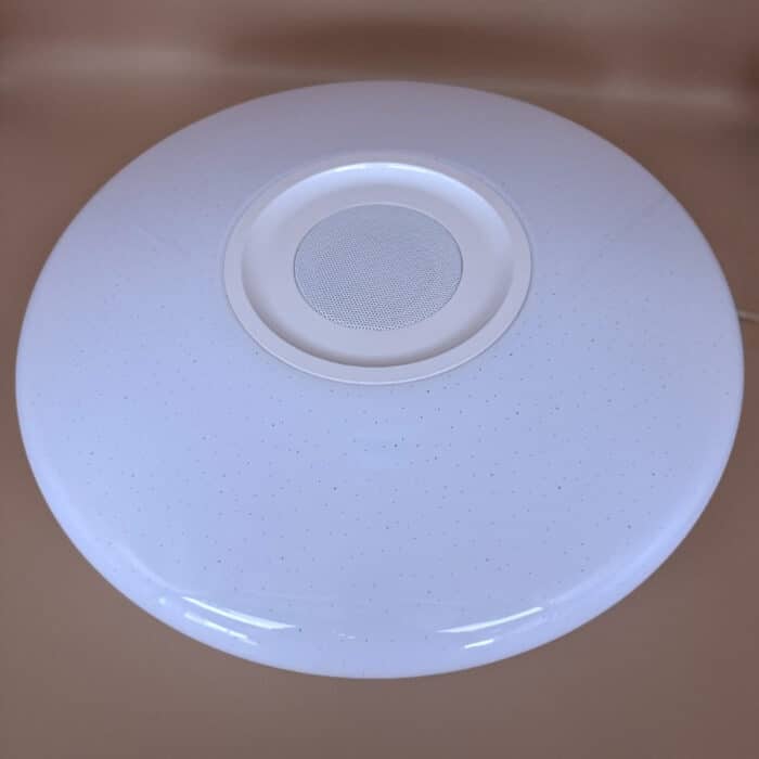 Plafonieră LED Smart cu Boxă Bluetooth, RGB+W, 24W, Ø390 mm, Control din Aplicație, Muzică și Jocuri de Lumini - imagine 6