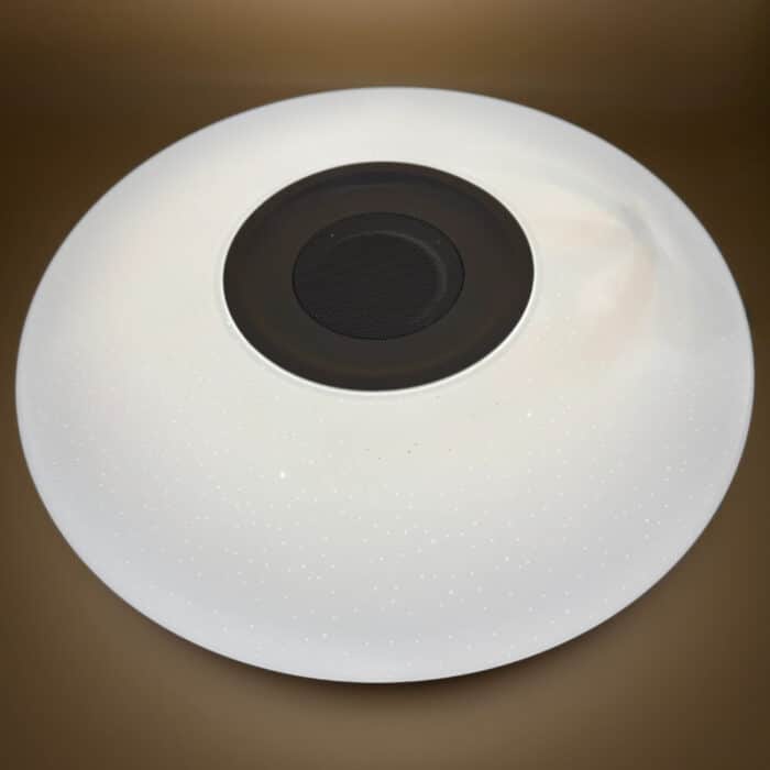 Plafonieră LED Smart cu Boxă Bluetooth, RGB+W, 24W, Ø390 mm, Control din Aplicație, Muzică și Jocuri de Lumini - imagine 7