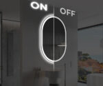 Oglindă LED Ovală 50×80 cm, Iluminare Față + Spate, Dezaburire, 3 Tipuri de Lumină, Touch, Model Bono - imagine 4