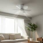 Lustra LED Cu Ventilator 420mm 12W Alba