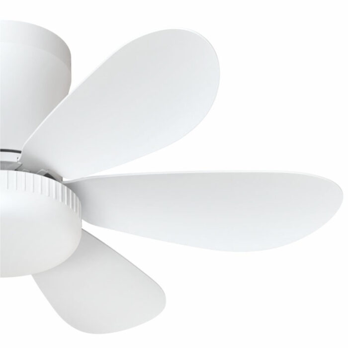 Lustra LED Cu Ventilator 420mm 12W Alba - imagine 3