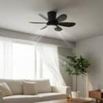 Lustra LED Cu Ventilator 420mm 12W Neagra - imagine 4