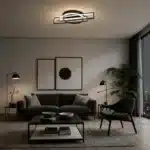 Lustră LED Diforma 116W Neagră cu Telecomandă, Dimabilă, 3 Tipuri de Lumină - imagine 4