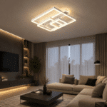 Lustră modernă cu LED - Iluminare eficientă și design contemporan , Acril-Metal, 214W, Alb