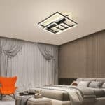Lustră modernă cu LED - Iluminare eficientă și design contemporan , Acril-Metal, 214W, Negru - imagine 5