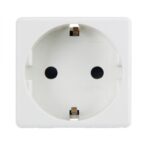 Priză Modulară cu Împământare, Albă, 2 Module, 16A - imagine 4