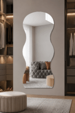 Oglindă LED Model Waves 70×160 cm, Iluminare Spate, 3 Tipuri de Lumină, Touch, Model Valuri - imagine 5