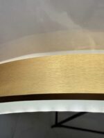 Oglindă LED Rotundă 70×70 cm, cu Ramă Aurie, Iluminare Față + Spate, Dezaburire, 3 Tipuri de Lumină, Touch, Model Cosmo Gold - imagine 6