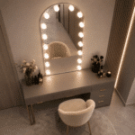 Oglindă cu LED Integrat 60×90 cm, Decorativă pentru Make-up, 3 Tipuri de Lumină, Calda, Rece, Neutra, cu Touch - imagine 2