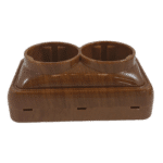 Priză Dublă Mini Mahon, cu Contact de Protecție, 250V, 16A, IP20, Montaj Aparent - imagine 2