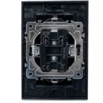 Priză Dublă Neagră cu Ramă din Sticlă, 250V, 16A, IP20, 127 × 86 mm - imagine 4