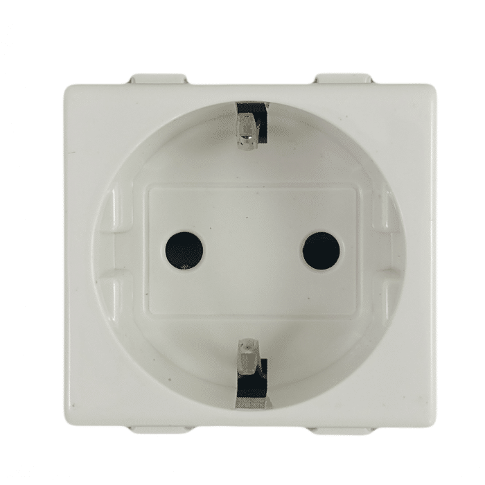 Priză Schuko NEO 2 Module, 220V, 16A, cu Contact de Protecție, IP20 - imagine 3