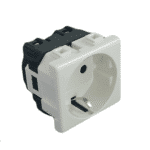 Priză Schuko NEO 2 Module, 220V, 16A, cu Contact de Protecție, IP20 - imagine 2