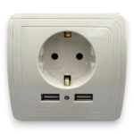 Priză Simplă cu 2 Porturi USB-A Integrate, 16A, 230V, Încărcare USB 10W - imagine 3