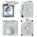 Priză Modulară Simplă cu Capac, Tip Antigron, IP55, 16A, Montaj Aparent (PT) - imagine 8