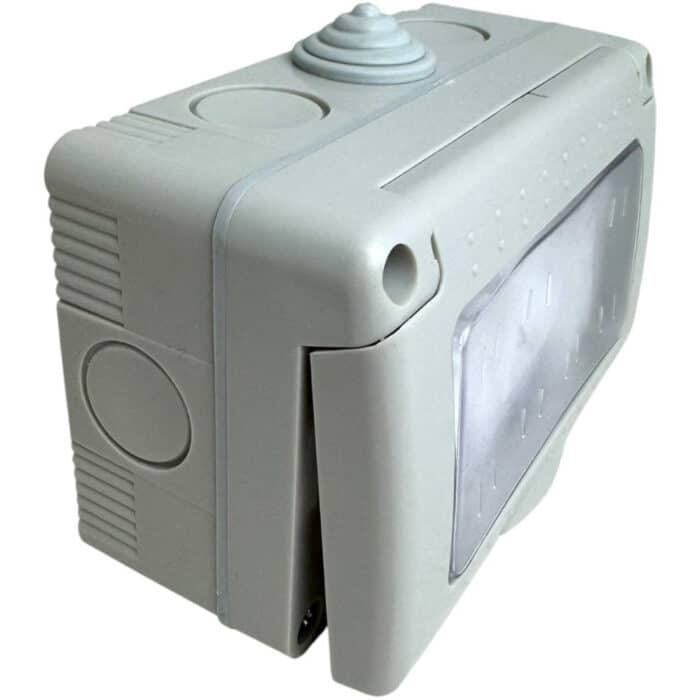 Priză Modulară Dublă cu Capac, Tip Antigron, IP55, 16A, Montaj Aparent (PT) - imagine 7