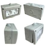Priză Modulară Dublă cu Capac, Tip Antigron, IP55, 16A, Montaj Aparent (PT) - imagine 4