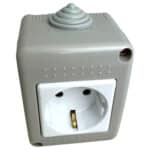 Priză Simplă AG fără Capac, IP20, 16A, Montaj Aparent (PT) - imagine 3
