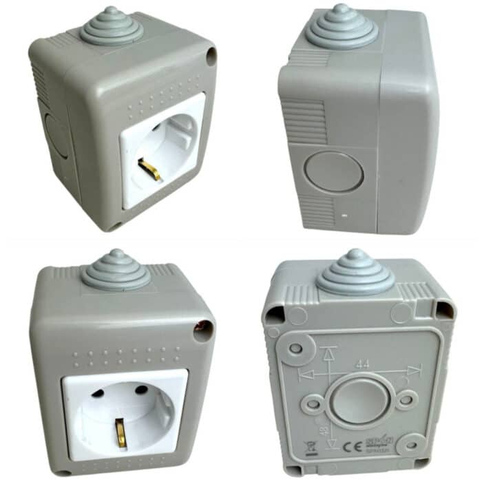 Priză Simplă AG fără Capac, IP20, 16A, Montaj Aparent (PT) - imagine 8