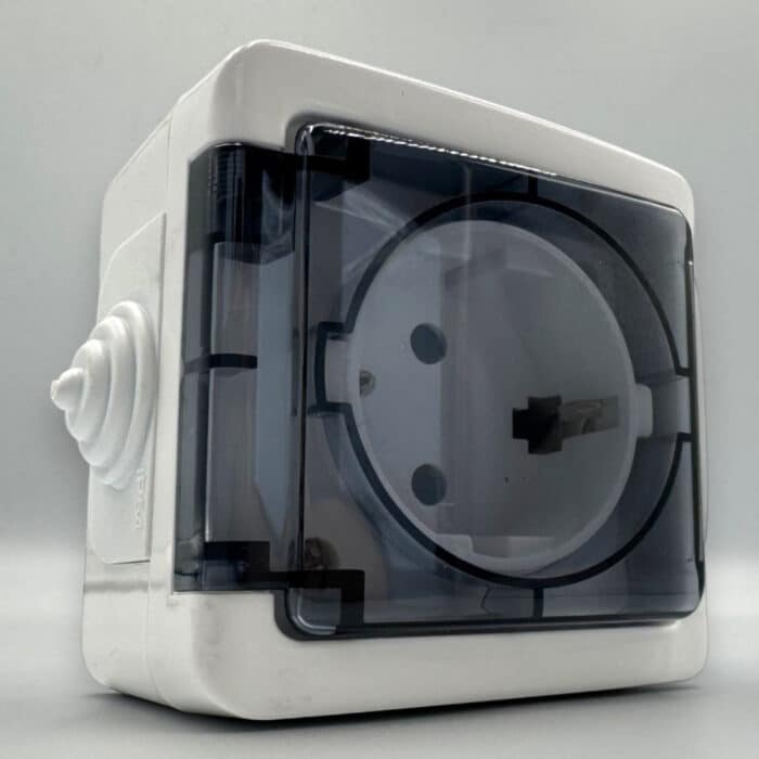 Priză AG Simplă Spin Top cu Capac, IP54, 220–250V, 16A, Montaj Aplicat (PT) - imagine 3