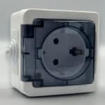 Priză AG Simplă Spin Top cu Capac, IP54, 220–250V, 16A, Montaj Aplicat (PT) - imagine 2