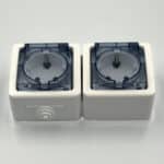 Priză AG Dublă Spin Top cu Capac, IP54, 220–250V, 16A, Montaj Aparent (PT) - imagine 4