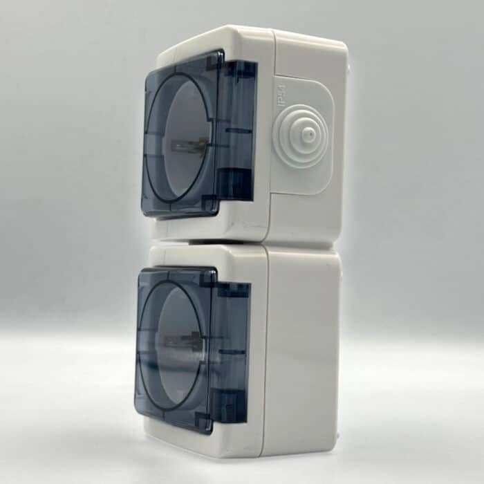 Priză AG Dublă Spin Top cu Capac, IP54, 220–250V, 16A, Montaj Aparent (PT) - imagine 6