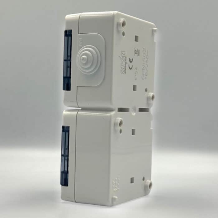 Priză AG Dublă Spin Top cu Capac, IP54, 220–250V, 16A, Montaj Aparent (PT) - imagine 11