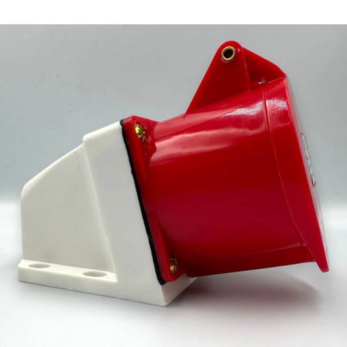 Priză Trifazică Industrială de Perete 3P+N+E, 16A, IP44, 220/380V – 240/415V, Montaj Aplicat - imagine 2