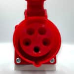 Priză Trifazică Industrială de Perete 3P+N+E, 16A, IP44, 220/380V – 240/415V, Montaj Aplicat - imagine 4