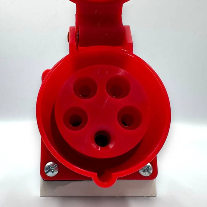 Priză Trifazică Industrială de Perete 3P+N+E, 16A, IP44, 220/380V – 240/415V, Montaj Aplicat - imagine 4