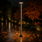 Stâlp de Iluminat LED Exterior 18W, 3000K, 1800lm, IP65, Inaltime 180 cm – Iluminat Grădină Modern - imagine 2