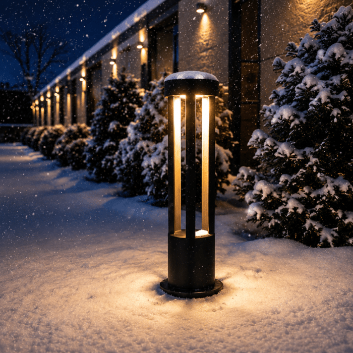 Stâlp de Iluminat Moon LED Exterior 12W, 3000K, 960lm, IP65, 60cm – Iluminat Grădină Modern - imagine 3