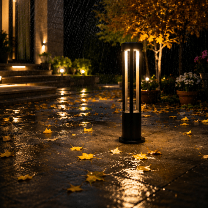 Stâlp de Iluminat Moon LED Exterior 12W, 3000K, 960lm, IP65, 60cm – Iluminat Grădină Modern - imagine 2