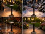 Stâlp de Iluminat Pătrat LED Exterior 15W, 3000K, 1350lm, IP65, 60cm – Iluminat Grădină Modern - imagine 6