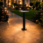 Stâlp de Iluminat Pătrat LED Exterior 15W, 3000K, 1350lm, IP65, 60cm – Iluminat Grădină Modern