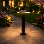 Stâlp de Iluminat Pătrat LED Exterior 15W, 3000K, 1350lm, IP65, 60cm – Iluminat Grădină Modern - imagine 4